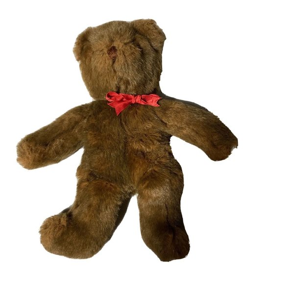 Ty | Toys | Ty Classic Baby Pj Vintage 992 Brown Teddy Bear Plush Red ...